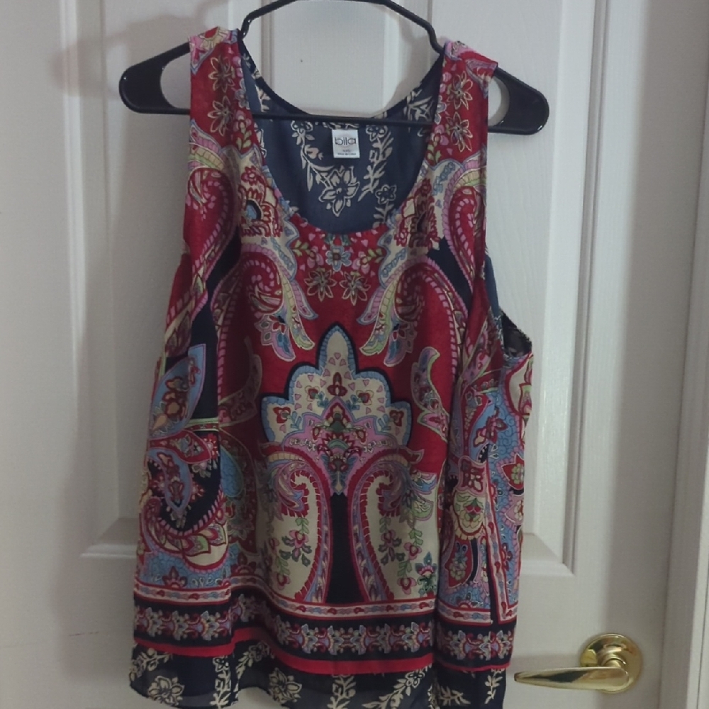 Bila Multicolor Paisley Tank‎ Top